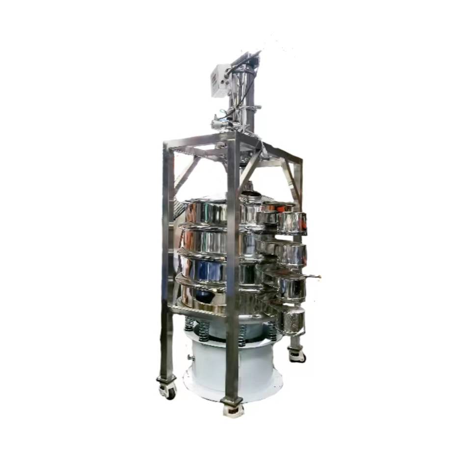 氣動式真空上料機+振動篩